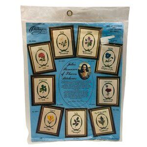 Vtg 70s Paragon Daisy Innocence Embroidery Kit Julie Nixon Eisenhower A5013 New